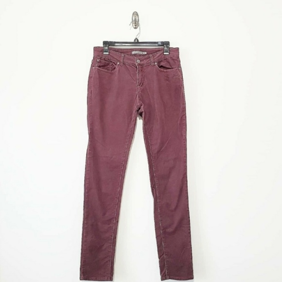 Prana Maroon Corduroy Skinny Pants - Picture 3 of 5